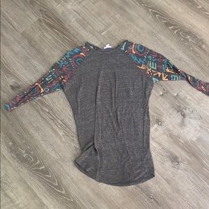 LuLa Roe 3/4 sleeve xs shirt